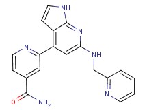 2-{6-[(pyridin-2-ylmethyl)amino]-1H-pyrrolo[2,3-b]pyridin-4-yl}isonicotinamide