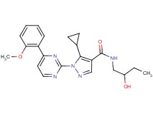 5-cyclopropyl-N-(2-hydroxybutyl)-1-[4-(2-methoxyphenyl)-2-pyrimidinyl]-1H-pyrazole-4-carboxamide
