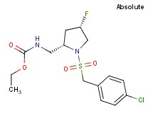 ethyl ({(2S,4S)-1-[(4-chlorobenzyl)sulfonyl]-4-fluoropyrrolidin-2-yl}methyl)carbamate