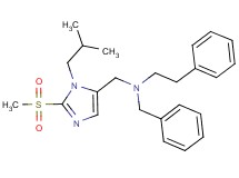 N-benzyl-N-{[1-isobutyl-2-(methylsulfonyl)-1H-imidazol-5-yl]methyl}-2-phenylethanamine