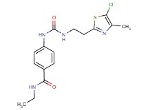 4-[({[2-(5-chloro-4-methyl-1,3-thiazol-2-yl)ethyl]amino}carbonyl)amino]-N-ethylbenzamide