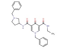 1-benzyl-N-(1-benzyl-3-pyrrolidinyl)-N'-ethyl-4-oxo-1,4-dihydro-3,5-pyridinedicarboxamide