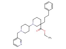 ethyl 3-(3-phenylpropyl)-1'-(3-pyridinylmethyl)-1,4'-bipiperidine-3-carboxylate