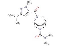 (1R*,5R*)-6-[(3-isopropyl-1-methyl-1H-pyrazol-5-yl)carbonyl]-N,N-dimethyl-3,6-diazabicyclo[3.2.2]nonane-3-carboxamide