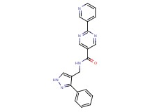N-[(3-phenyl-1H-pyrazol-4-yl)methyl]-2-pyridin-3-ylpyrimidine-5-carboxamide