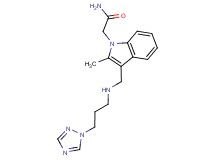 2-[2-methyl-3-({[3-(1H-1,2,4-triazol-1-yl)propyl]amino}methyl)-1H-indol-1-yl]acetamide