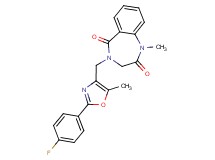 4-{[2-(4-fluorophenyl)-5-methyl-1,3-oxazol-4-yl]methyl}-1-methyl-3,4-dihydro-1H-1,4-benzodiazepine-2,5-dione