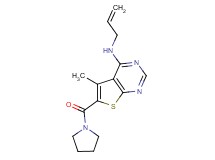 N-allyl-5-methyl-6-(1-pyrrolidinylcarbonyl)thieno[2,3-d]pyrimidin-4-amine