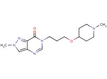 2-methyl-6-{3-[(1-methyl-4-piperidinyl)oxy]propyl}-2,6-dihydro-7H-pyrazolo[4,3-d]pyrimidin-7-one