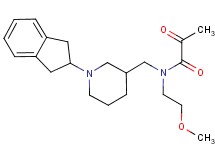 N-{[1-(2,3-dihydro-1H-inden-2-yl)piperidin-3-yl]methyl}-N-(2-methoxyethyl)-2-oxopropanamide