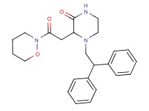 4-(2,2-diphenylethyl)-3-[2-(1,2-oxazinan-2-yl)-2-oxoethyl]-2-piperazinone