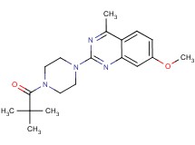 2-[4-(2,2-dimethylpropanoyl)piperazin-1-yl]-7-methoxy-4-methylquinazoline