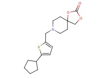 8-[(5-cyclopentyl-2-thienyl)methyl]-1,3-dioxa-8-azaspiro[4.5]decan-2-one