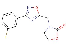 3-{[3-(3-fluorophenyl)-1,2,4-oxadiazol-5-yl]methyl}-1,3-oxazolidin-2-one
