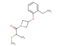 3-(2-ethylphenoxy)-1-[2-(methylthio)propanoyl]azetidine