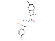 1-[(3-fluoro-7-methylimidazo[1,2-a]pyridin-2-yl)carbonyl]-4-(4-fluorophenyl)piperidin-4-ol