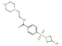 4-[(3-hydroxy-1-azetidinyl)sulfonyl]-N-[2-(1-piperazinyl)ethyl]benzamide hydrochloride