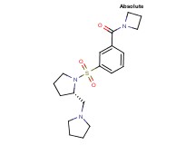 (2S)-1-{[3-(azetidin-1-ylcarbonyl)phenyl]sulfonyl}-2-(pyrrolidin-1-ylmethyl)pyrrolidine