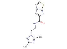 N-[2-(3,5-dimethyl-1H-1,2,4-triazol-1-yl)ethyl]imidazo[2,1-b][1,3]thiazole-6-carboxamide