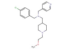 (4-chlorobenzyl){[1-(2-methoxyethyl)-4-piperidinyl]methyl}(4-pyridinylmethyl)amine