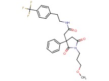 2-[1-(3-methoxypropyl)-2,5-dioxo-3-phenyl-3-pyrrolidinyl]-N-{2-[4-(trifluoromethyl)phenyl]ethyl}acetamide