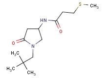 N-[1-(2,2-dimethylpropyl)-5-oxo-3-pyrrolidinyl]-3-(methylthio)propanamide