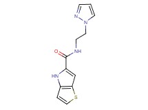 N-[2-(1H-pyrazol-1-yl)ethyl]-4H-thieno[3,2-b]pyrrole-5-carboxamide