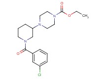 ethyl 4-[1-(3-chlorobenzoyl)-3-piperidinyl]-1-piperazinecarboxylate