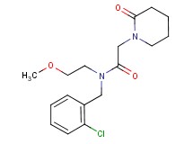 N-(2-chlorobenzyl)-N-(2-methoxyethyl)-2-(2-oxopiperidin-1-yl)acetamide