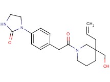 1-(4-{2-[3-allyl-3-(hydroxymethyl)-1-piperidinyl]-2-oxoethyl}phenyl)-2-imidazolidinone