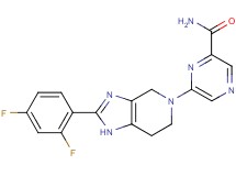6-[2-(2,4-difluorophenyl)-1,4,6,7-tetrahydro-5H-imidazo[4,5-c]pyridin-5-yl]pyrazine-2-carboxamide