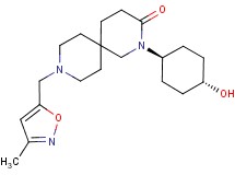 2-(trans-4-hydroxycyclohexyl)-9-[(3-methylisoxazol-5-yl)methyl]-2,9-diazaspiro[5.5]undecan-3-one