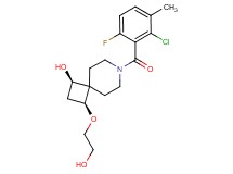 (1R*,3S*)-7-(2-chloro-6-fluoro-3-methylbenzoyl)-3-(2-hydroxyethoxy)-7-azaspiro[3.5]nonan-1-ol