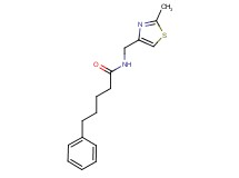 N-[(2-methyl-1,3-thiazol-4-yl)methyl]-5-phenylpentanamide