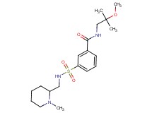 N-(2-methoxy-2-methylpropyl)-3-({[(1-methylpiperidin-2-yl)methyl]amino}sulfonyl)benzamide