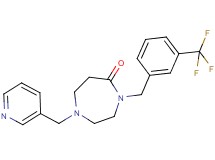 1-(3-pyridinylmethyl)-4-[3-(trifluoromethyl)benzyl]-1,4-diazepan-5-one