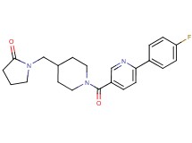 1-[(1-{[6-(4-fluorophenyl)pyridin-3-yl]carbonyl}piperidin-4-yl)methyl]pyrrolidin-2-one