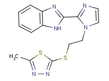 2-(1-{2-[(5-methyl-1,3,4-thiadiazol-2-yl)thio]ethyl}-1H-imidazol-2-yl)-1H-benzimidazole