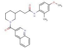 N-(4-methoxy-2-methylphenyl)-3-[1-(3-quinolinylcarbonyl)-3-piperidinyl]propanamide