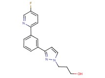 3-{3-[3-(5-fluoro-2-pyridinyl)phenyl]-1H-pyrazol-1-yl}-1-propanol