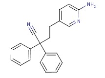 4-(6-aminopyridin-3-yl)-2,2-diphenylbutanenitrile