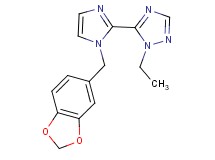 5-[1-(1,3-benzodioxol-5-ylmethyl)-1H-imidazol-2-yl]-1-ethyl-1H-1,2,4-triazole