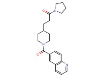 6-({4-[3-oxo-3-(1-pyrrolidinyl)propyl]-1-piperidinyl}carbonyl)quinoline