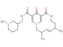 1-isobutyl-N-(3-methylbutyl)-N'-[(1-methyl-3-piperidinyl)methyl]-4-oxo-1,4-dihydro-3,5-pyridinedicarboxamide