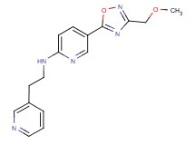 5-[3-(methoxymethyl)-1,2,4-oxadiazol-5-yl]-N-[2-(3-pyridinyl)ethyl]-2-pyridinamine
