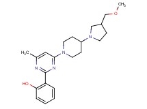 2-(4-{4-[3-(methoxymethyl)pyrrolidin-1-yl]piperidin-1-yl}-6-methylpyrimidin-2-yl)phenol