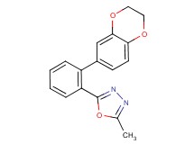 2-[2-(2,3-dihydro-1,4-benzodioxin-6-yl)phenyl]-5-methyl-1,3,4-oxadiazole