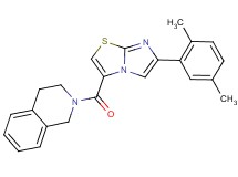 2-{[6-(2,5-dimethylphenyl)imidazo[2,1-b][1,3]thiazol-3-yl]carbonyl}-1,2,3,4-tetrahydroisoquinoline