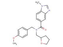 N-(4-methoxybenzyl)-1-methyl-N-(tetrahydrofuran-2-ylmethyl)-1H-benzimidazole-5-carboxamide