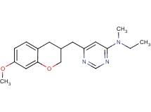 N-ethyl-6-[(7-methoxy-3,4-dihydro-2H-chromen-3-yl)methyl]-N-methylpyrimidin-4-amine